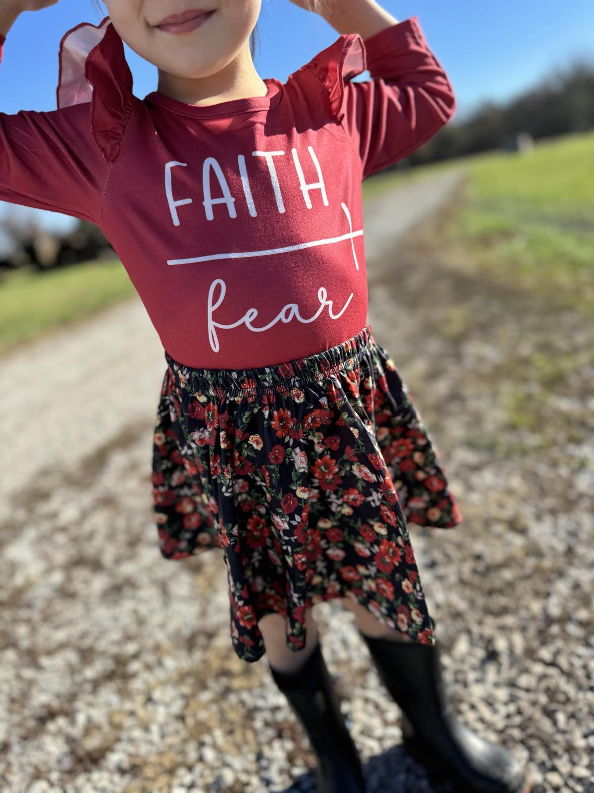 Faith Over Fear Toddler Girls Set